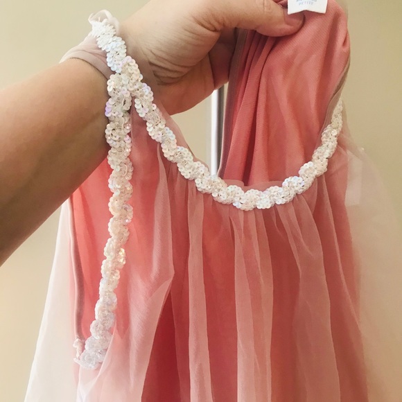 VINTAGE GLYDON’S of HOLLYWOOD Nude Peignoir Petite - Picture 7 of 8